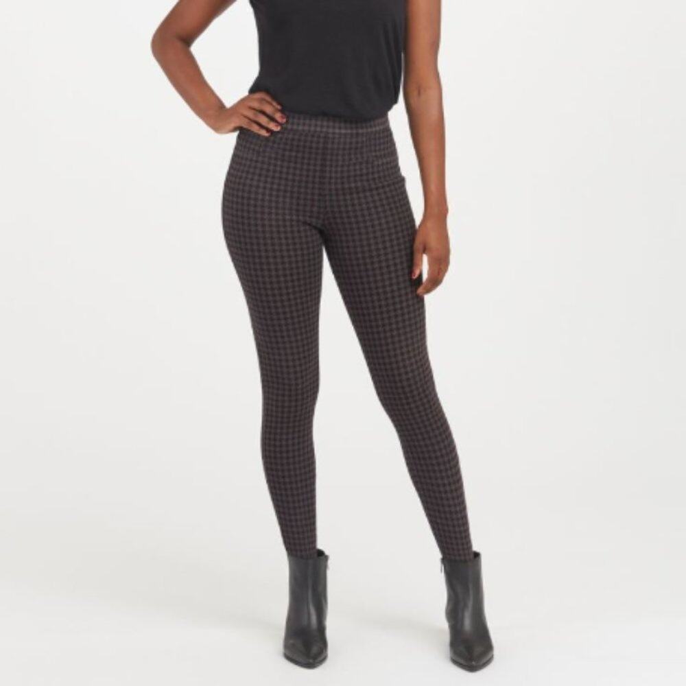 SPANX Houndstooth Ankle Jean-ish Leggings Womens Small (2-4)